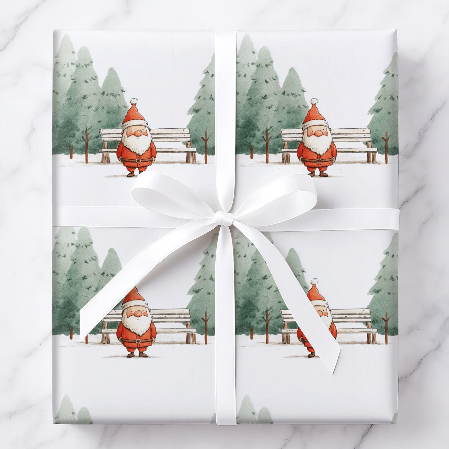 Bench Time with Santa