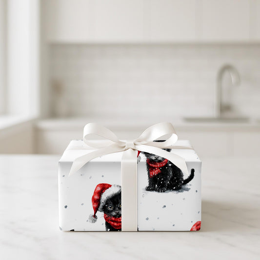 Black Cat Christmas Magic