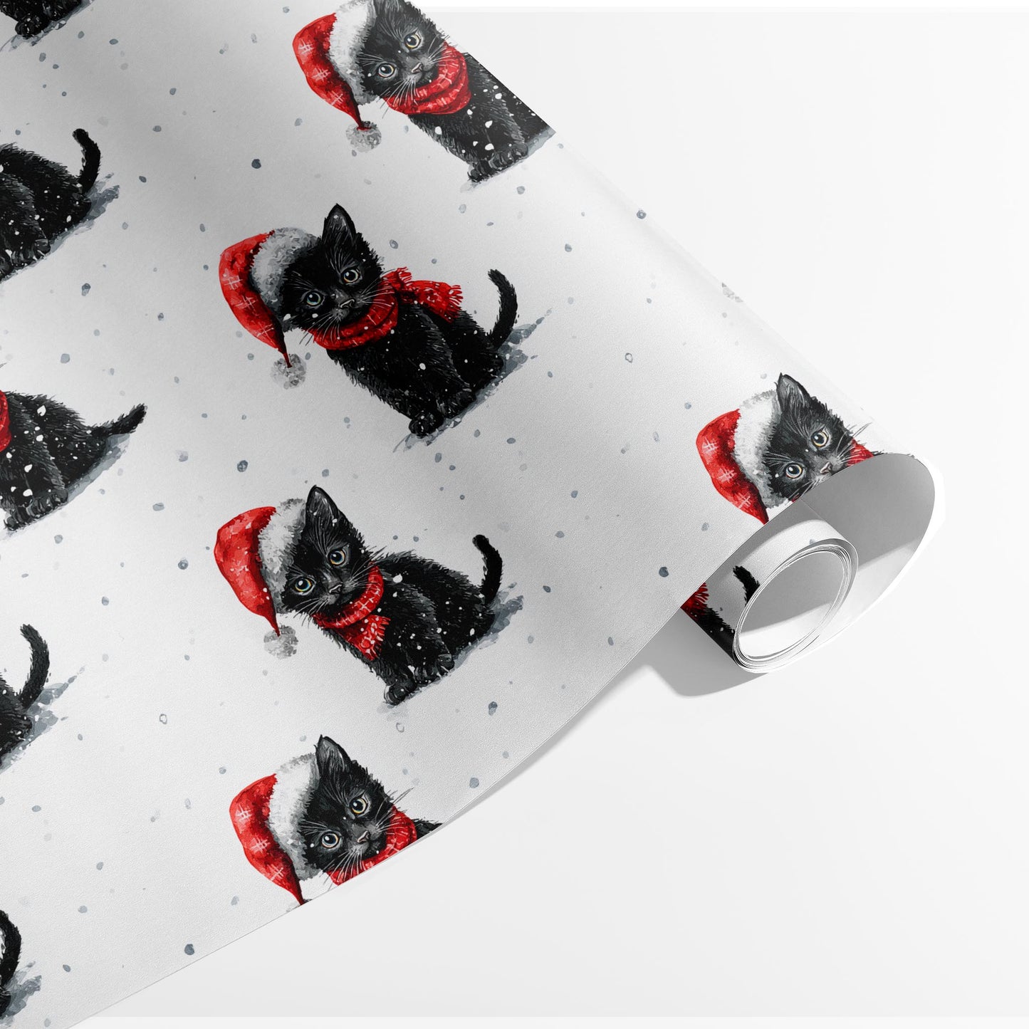 Black Cat Christmas Magic