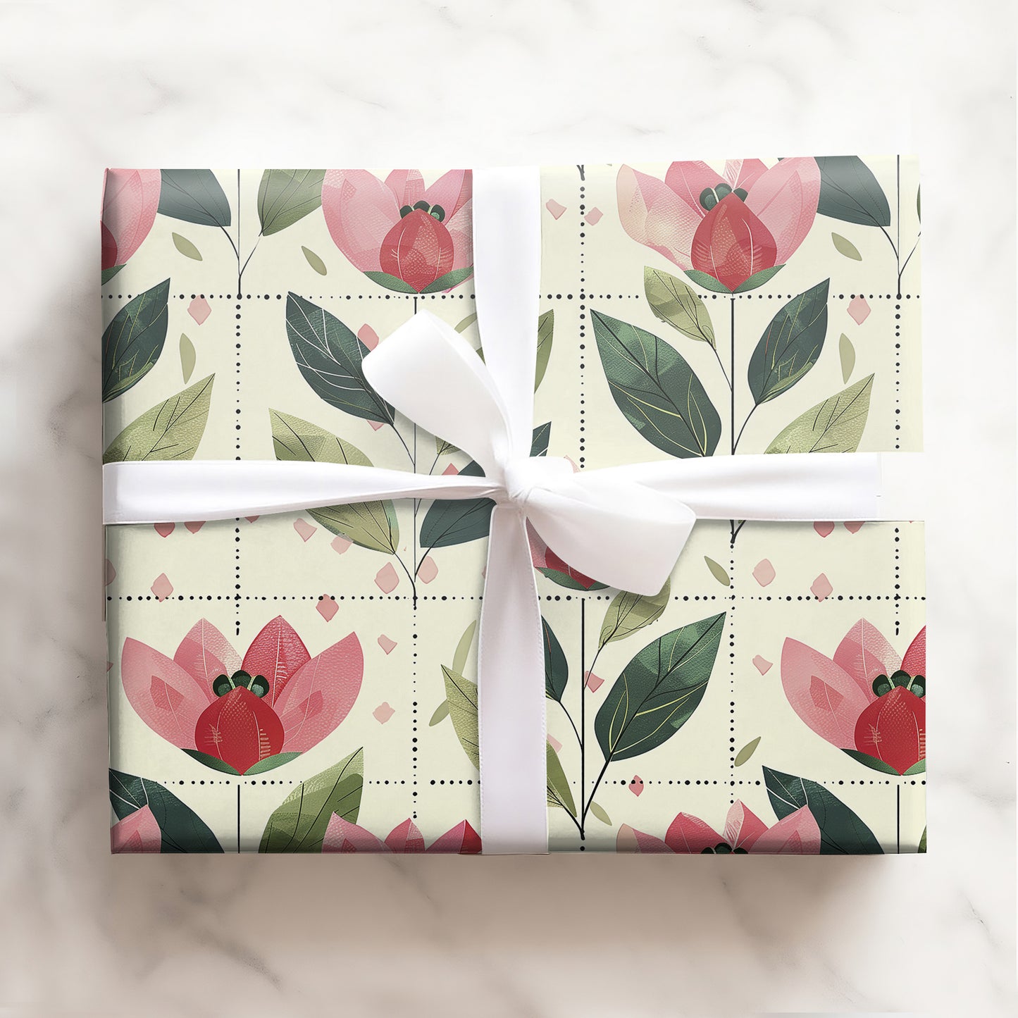Floral Tiled Whispers