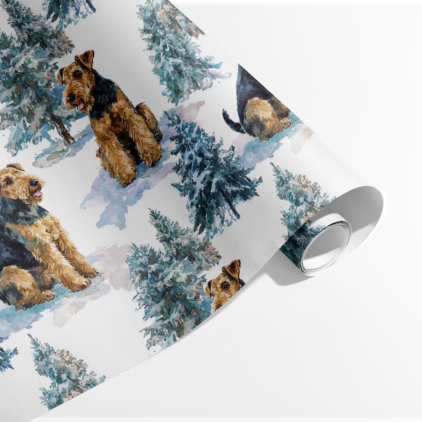 Frosted Airedale Forest