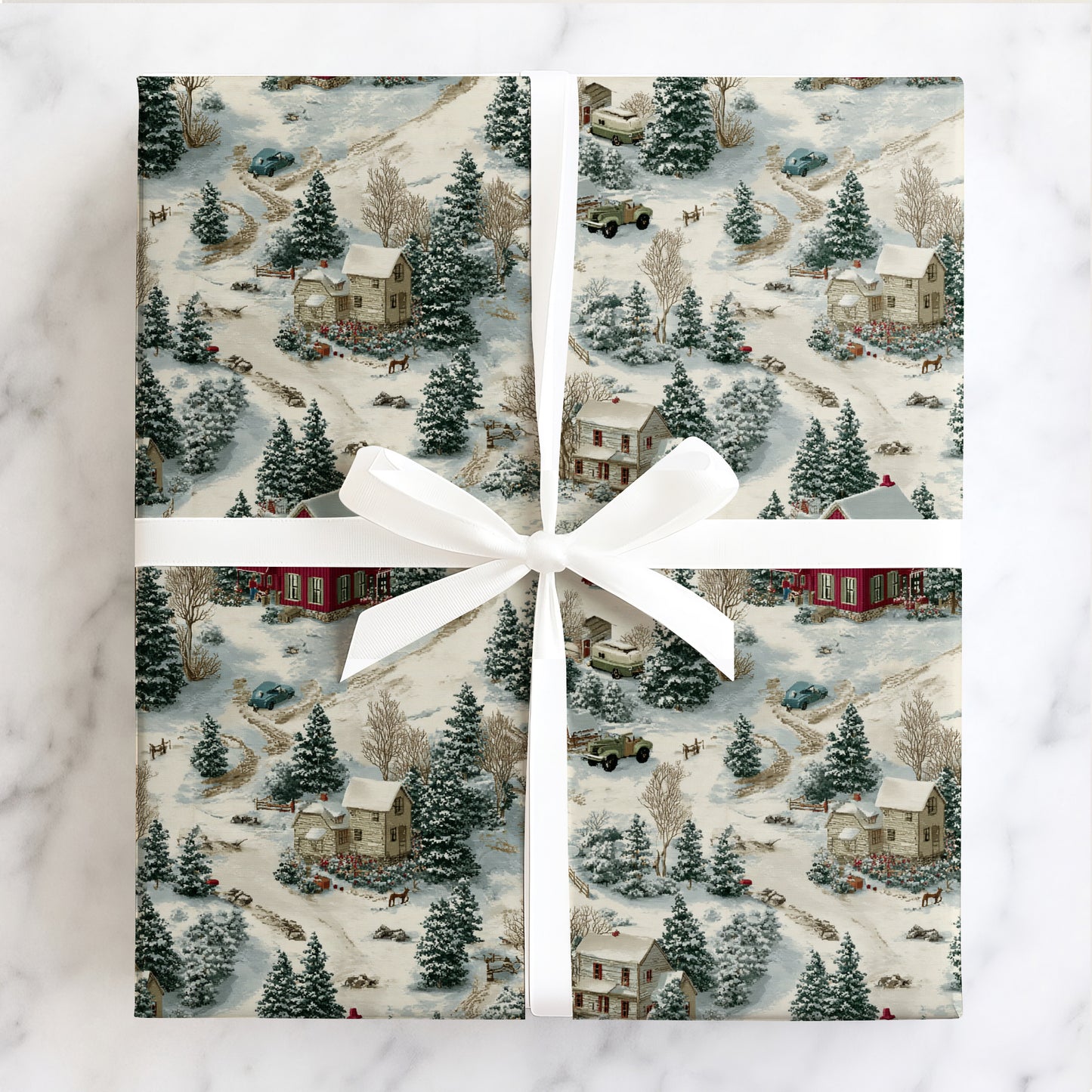 Frosty Christmas Village