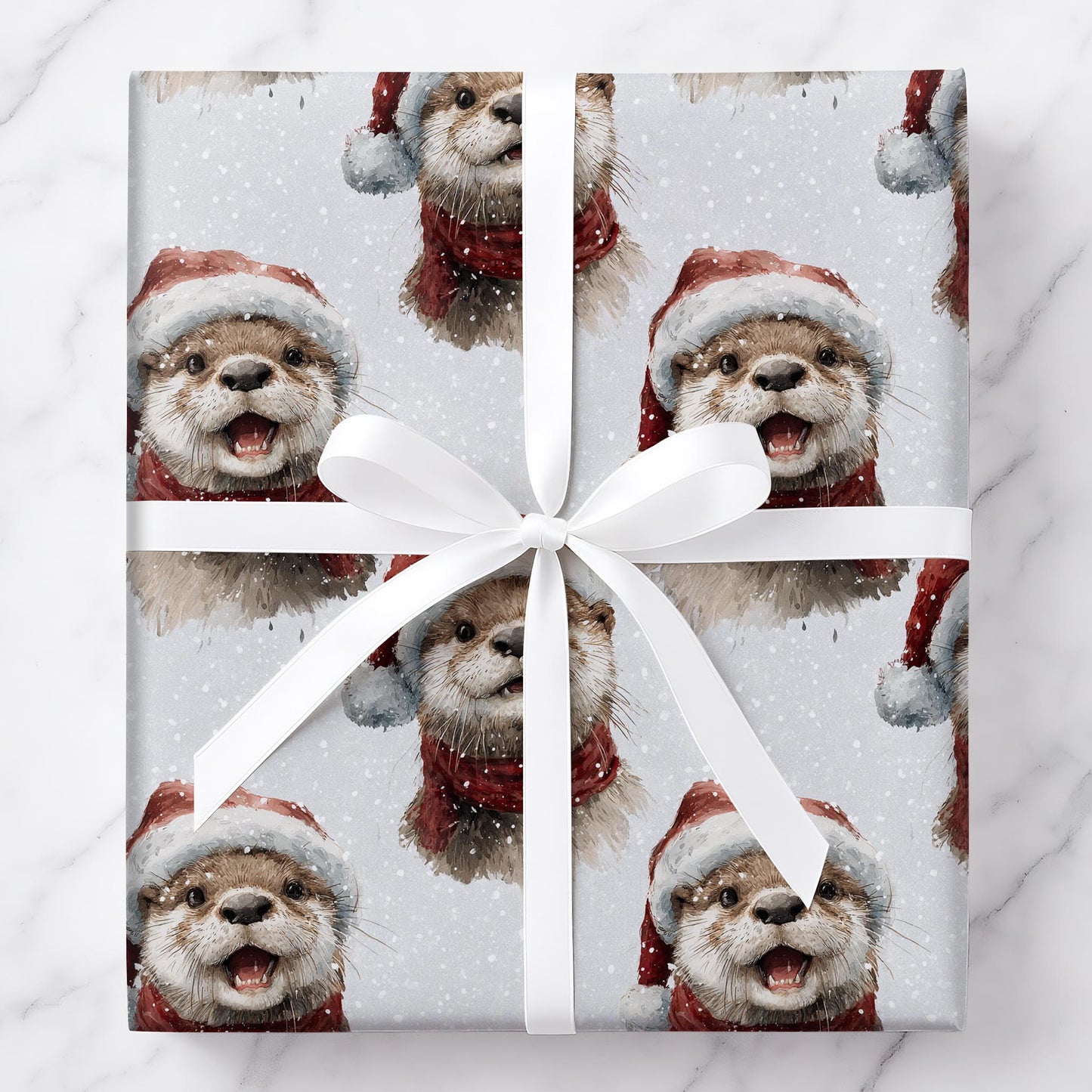 Frosty Otter Christmas