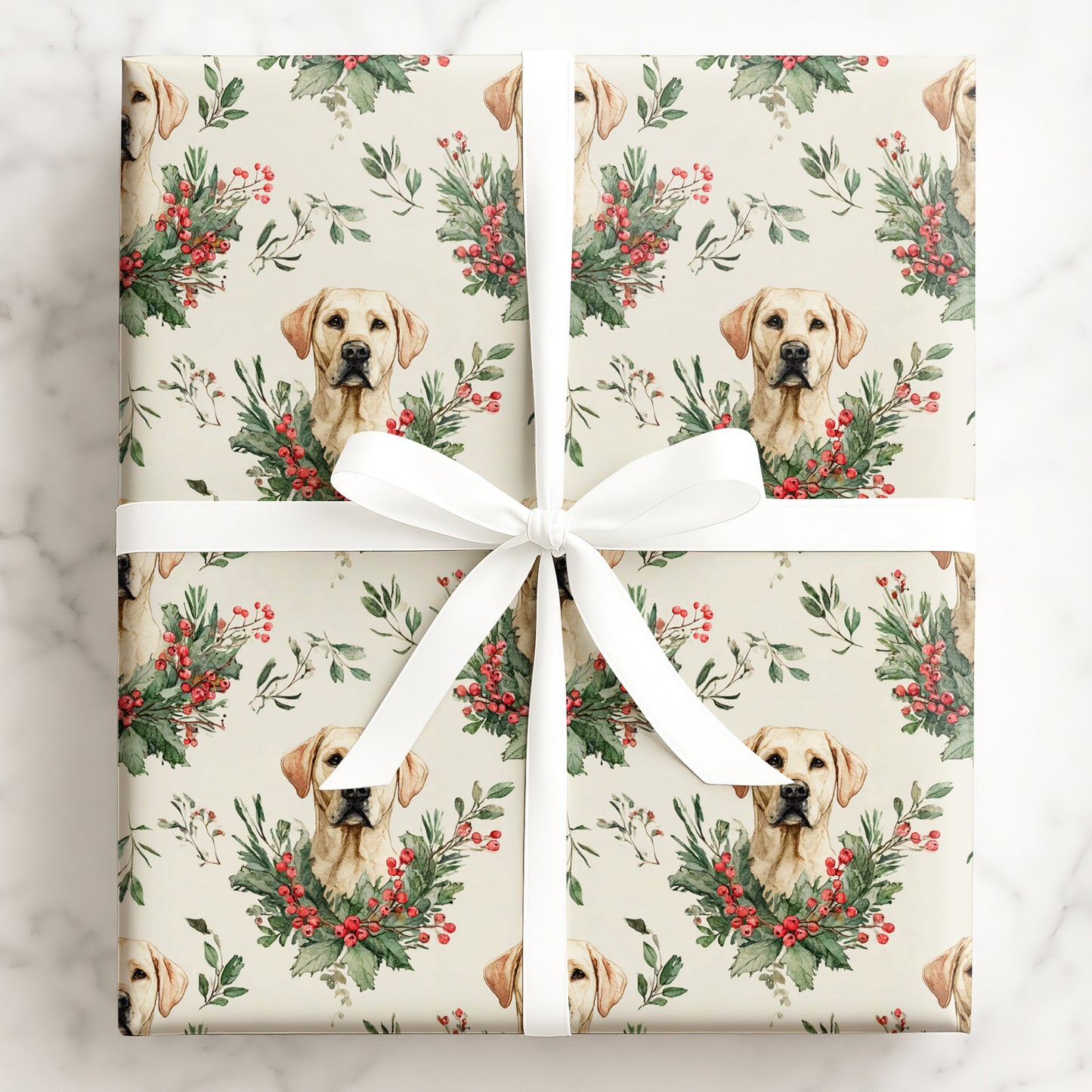 Labrador in Wreath