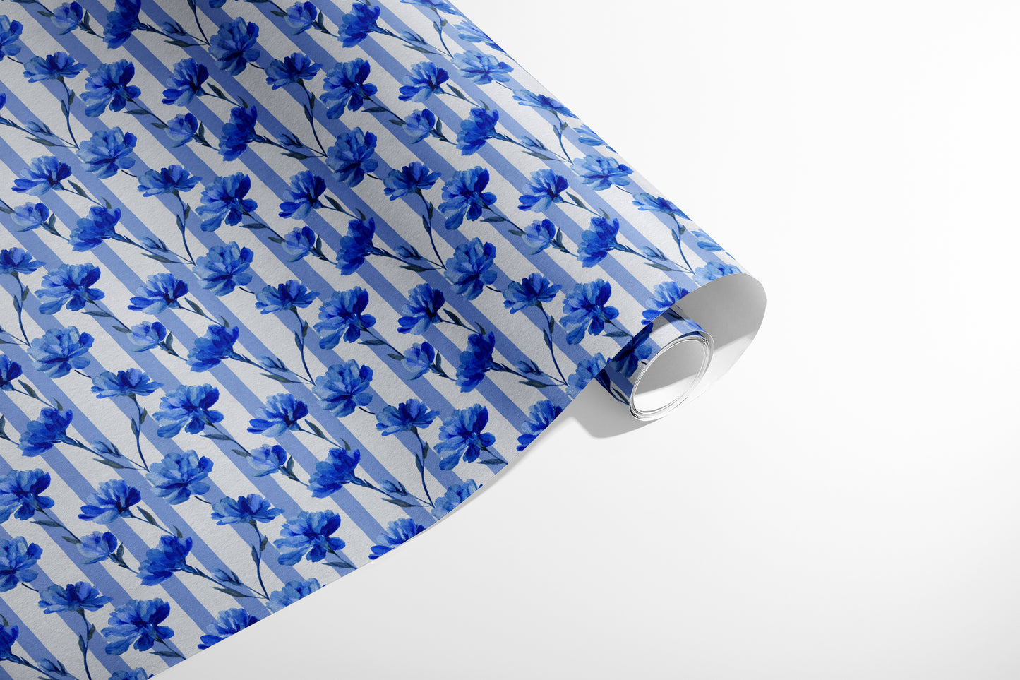Navy Stripe Blooms