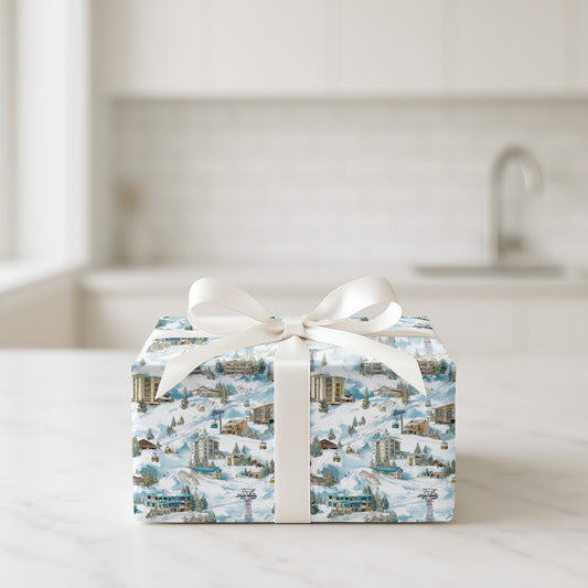 Ski Slopes & Snowflakes