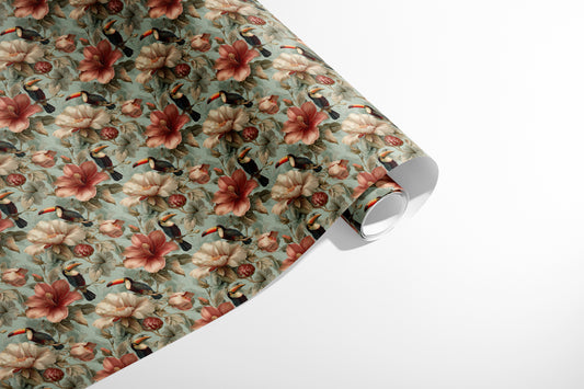 Toucan Among Flowers