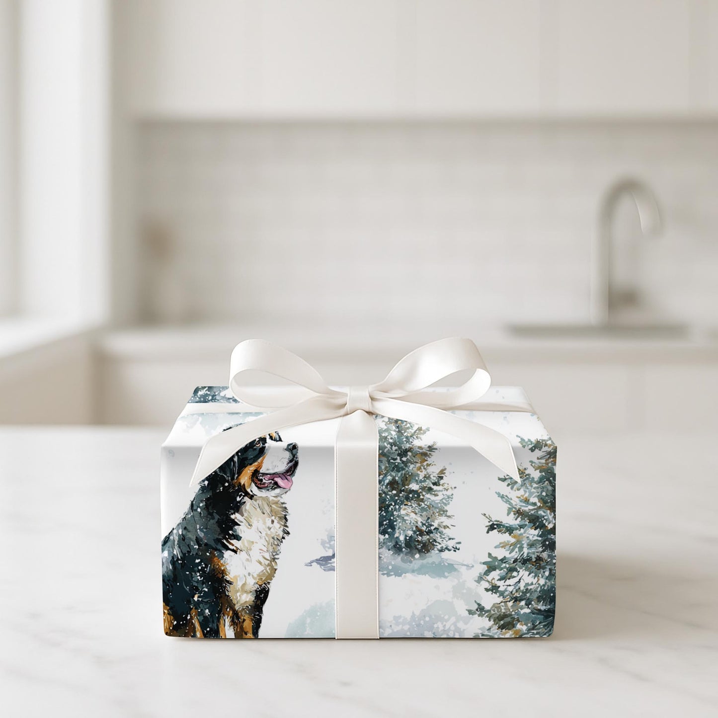 Bernese Christmas Dog