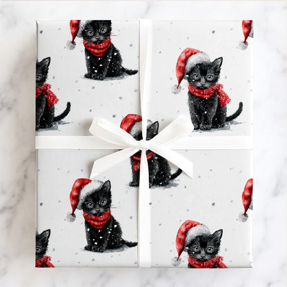 Black Cat Christmas Magic