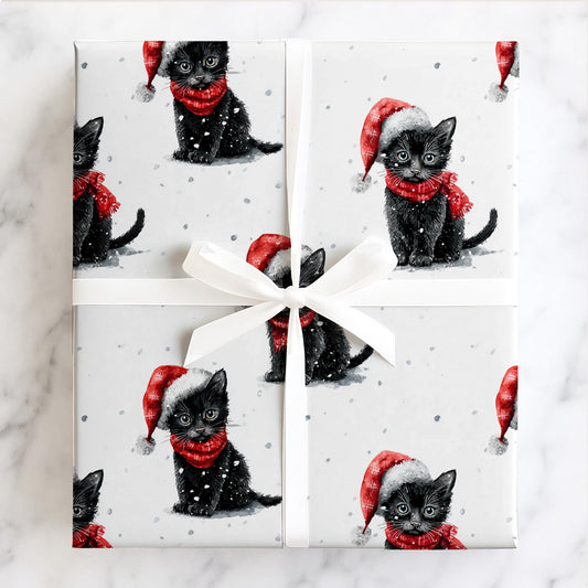 Black Cat Christmas Magic