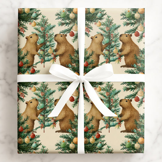 Capybara by the Tree