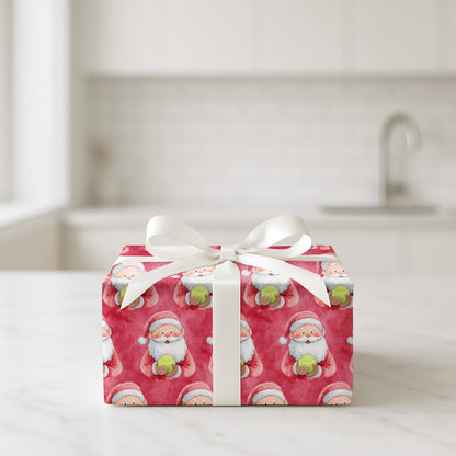 Cheerful Tennis Claus