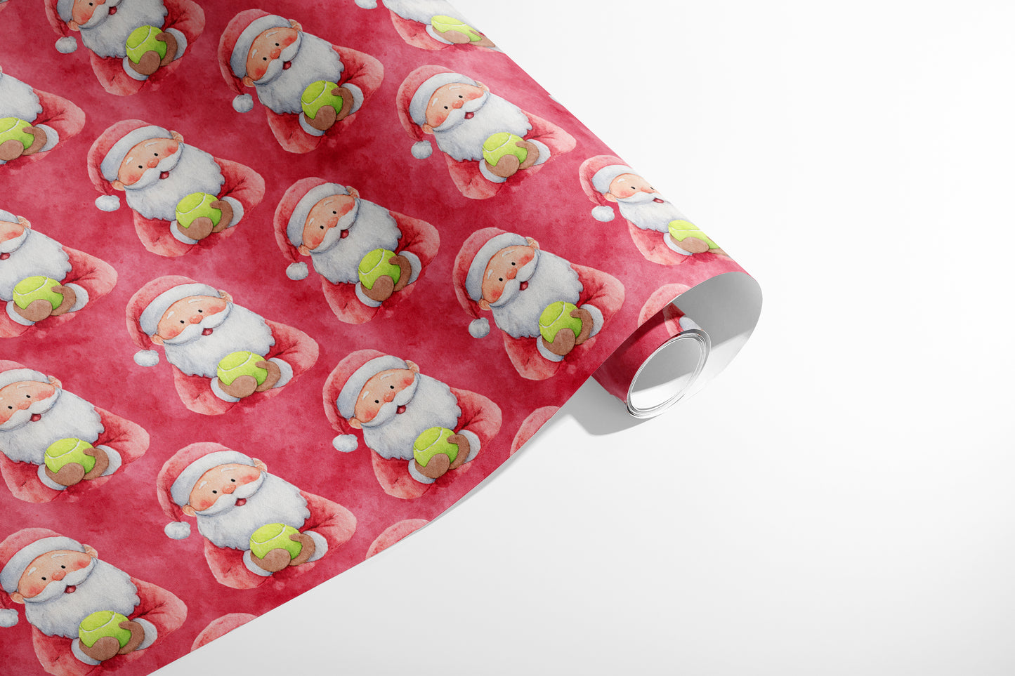 Cheerful Tennis Claus