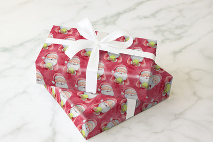 Cheerful Tennis Claus