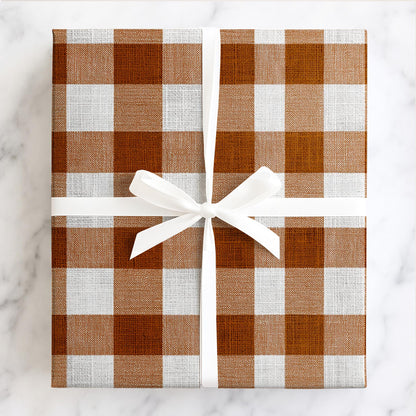 Chocolate Brown Gingham