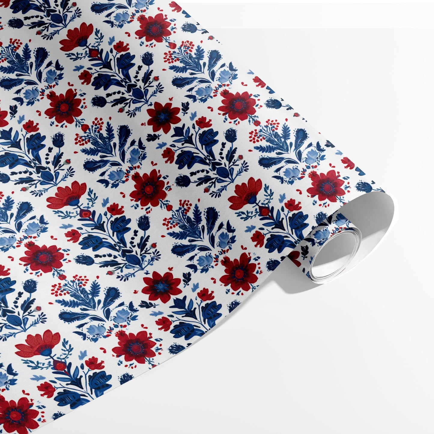 Crimson & Indigo Blooms