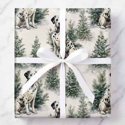 Dalmatians in a Winter Fur-est