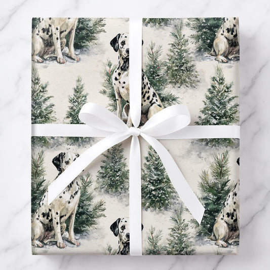 Dalmatians in a Winter Fur-est