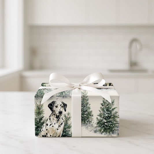 Dalmatians in a Winter Fur-est