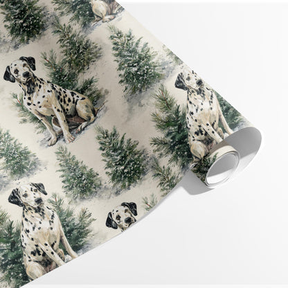 Dalmatians in a Winter Fur-est