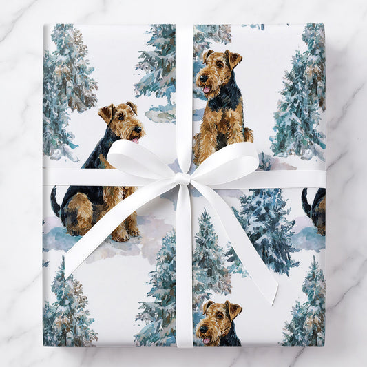 Frosted Airedale Forest