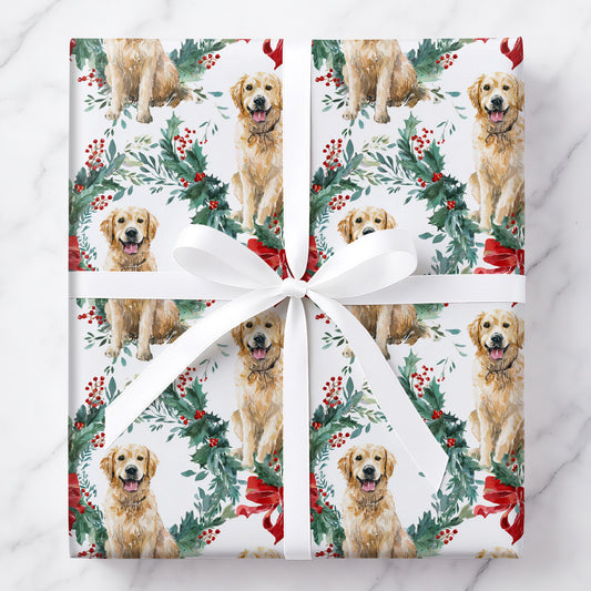 Golden Christmas Wreath