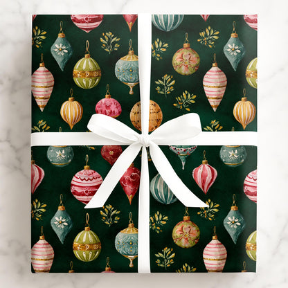 Golden Evergreen Ornaments