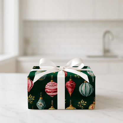 Golden Evergreen Ornaments