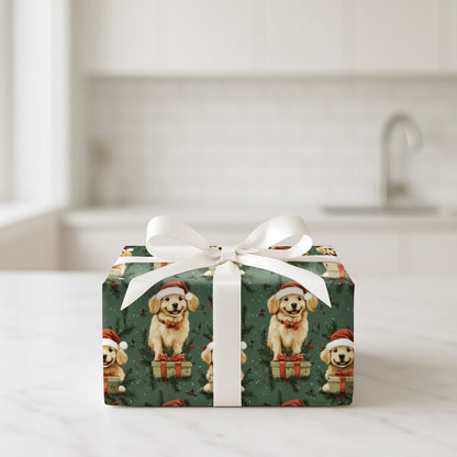 Golden Santa Paws