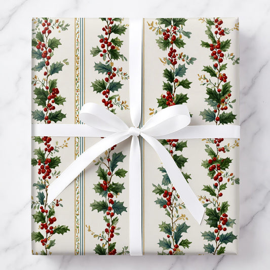 Holly Garland Stripes