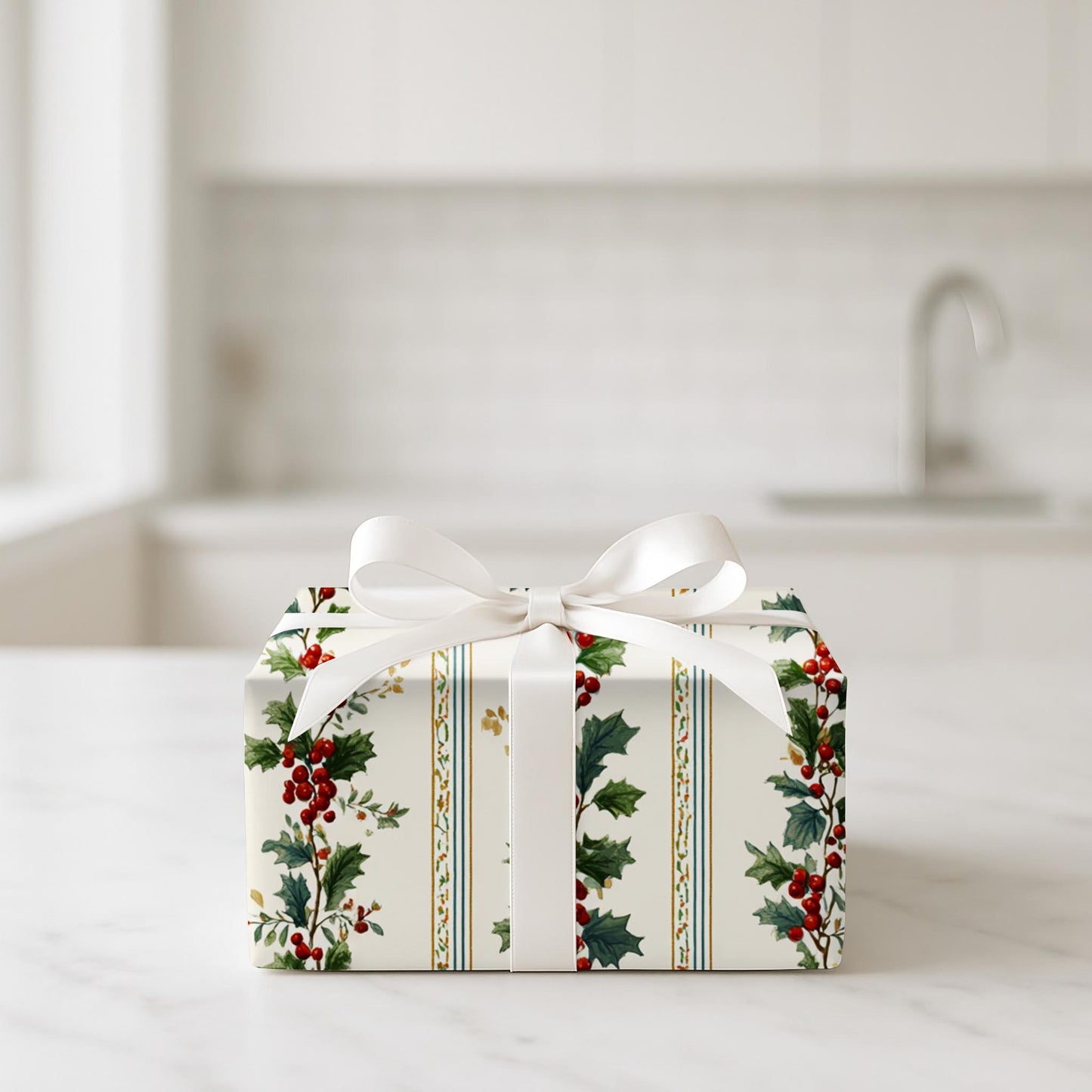Holly Garland Stripes