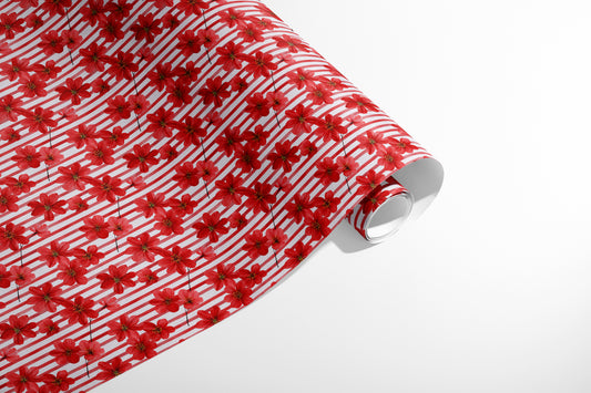 Red Petal Stripes