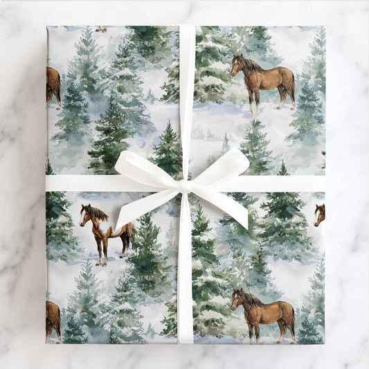 Rustic Winter Horse