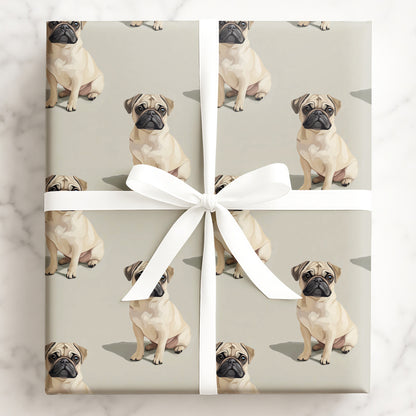 Sitting Pug Pretty