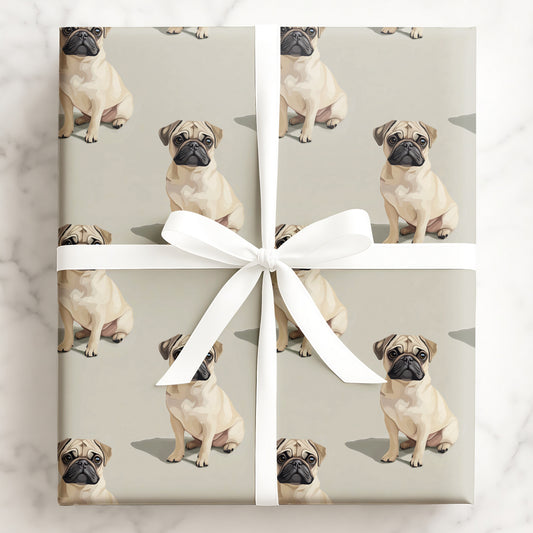 Sitting Pug Pretty