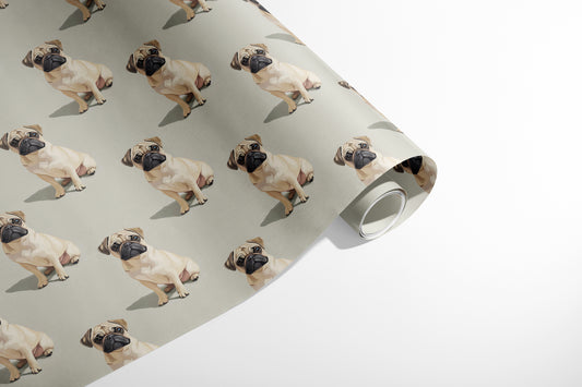 Sitting Pug Pretty