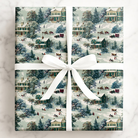 Snowfall Over the Village
