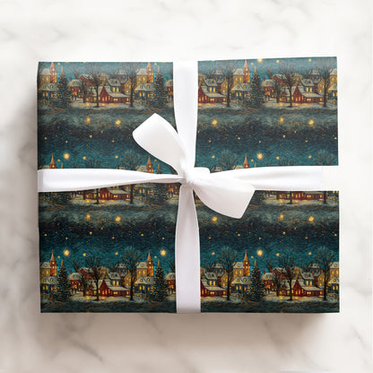 Starry Village Night