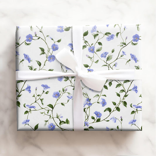 Twining Blue Florals