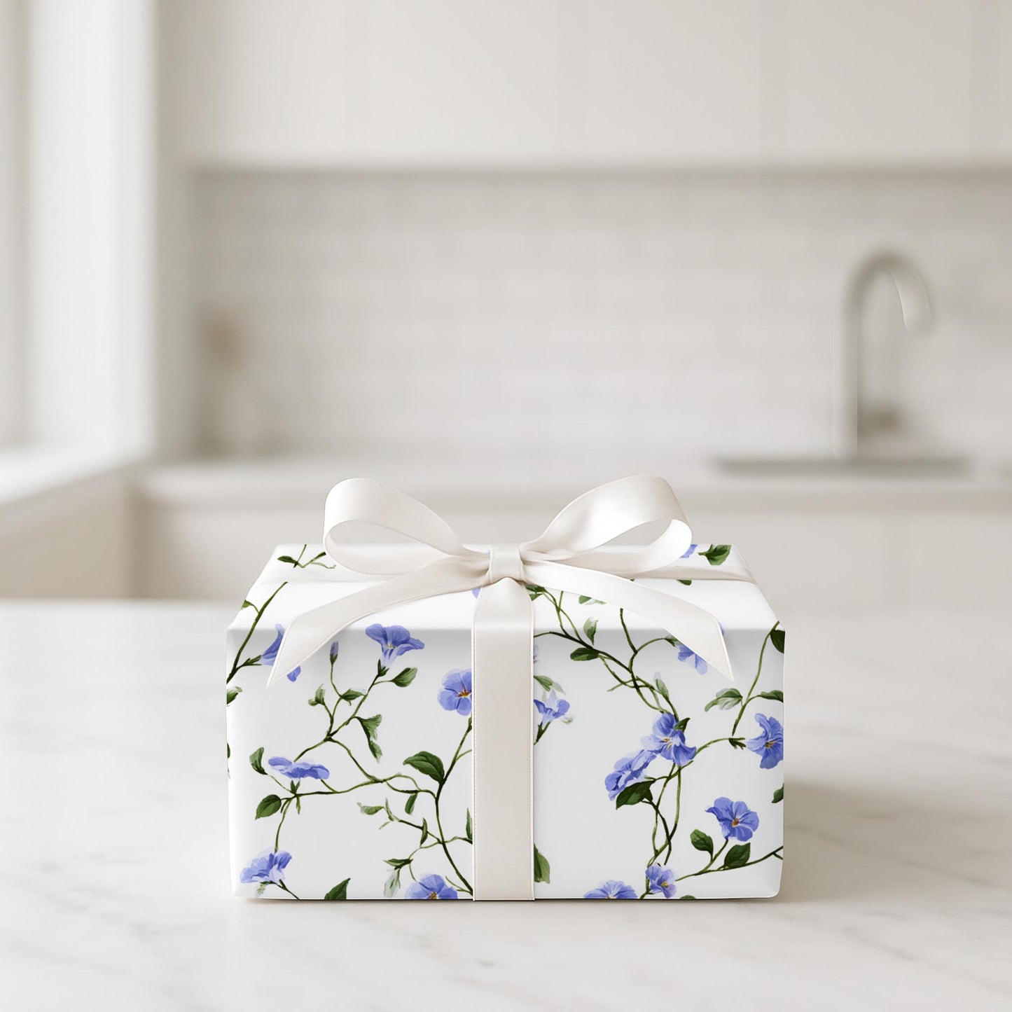 Twining Blue Florals