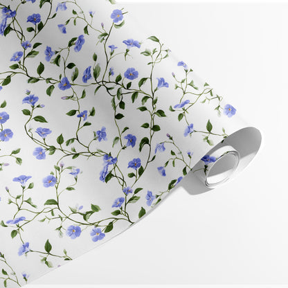 Twining Blue Florals